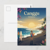 Canggu-Strand Indonesien Postkarte (Vorne/Hinten)