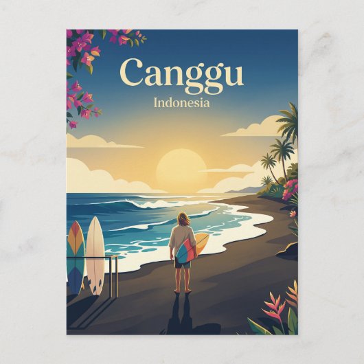 Canggu-Strand Indonesien Postkarte (Vorderseite)