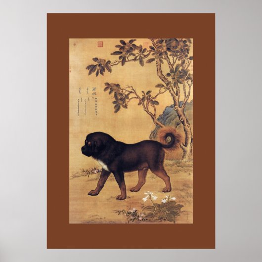 Cangni 苍 猊 ~ Tibetan Mastiff ~ Giuseppe Castiglion Poster (Vorne)