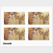 Cangshuiqiu 苍 水 ~ Greyhound ~Giuseppe Castiglione Rechteckiger Aufkleber (Blatt)