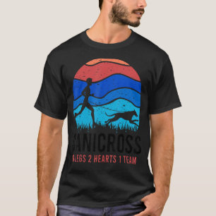 Canicross 6 Legs 2 Herz 1 Team Dog Running Puff T-Shirt