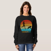 Canicross Retro Vintage Edition Canicross Women s Sweatshirt (Vorne ganz)
