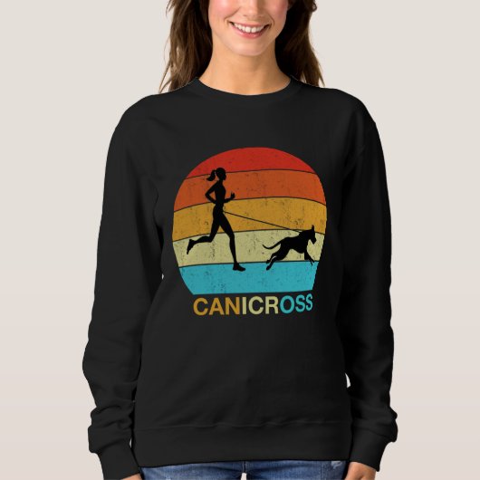 Canicross Retro Vintage Edition Canicross Women s Sweatshirt (Vorderseite)