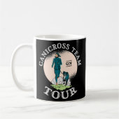Canicross-Team auf Tour Dog Joggen laufen Kaffeetasse (Links)