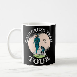 Canicross-Team auf Tour Dog Joggen laufen  Kaffeetasse