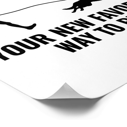 Canicross Trail Running Läufer Hunde Sport im Frei Poster (Ecke)