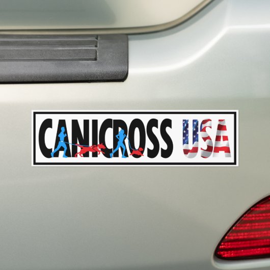Canicross USA Autoaufkleber (Auf Auto)