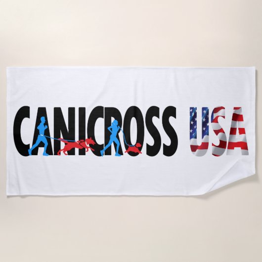 Canicross USA Badetuch (Vorderseite)