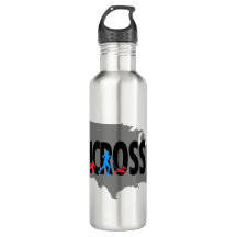Canicross USA Karte Wasser Flasche