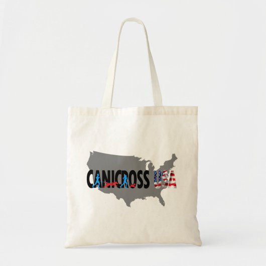 Canicross USA Map Budget Tote Bag Tragetasche (Vorne)