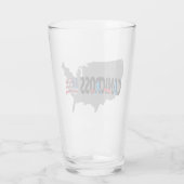 Canicross USA Map Pint Glass Glas (Rückseite)