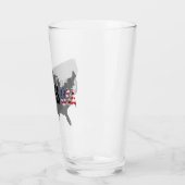 Canicross USA Map Pint Glass Glas (Links)