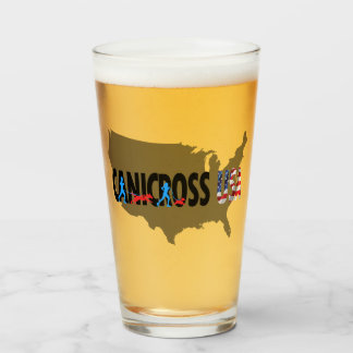 Canicross USA Map Pint Glass Glas