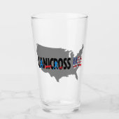 Canicross USA Map Pint Glass Glas (Vorderseite)