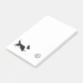 Canicula Corgi-Notizblock Post-it Klebezettel (angewinkelt)