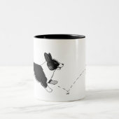 Canicula Corgi-Tasse Zweifarbige Tasse (Mittel)