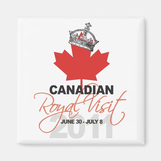 Canidian Royal Visit - William & Kate Wedding Magnet (Vorne)