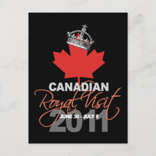 Canidian Royal Visit - William & Kate Wedding Postkarte