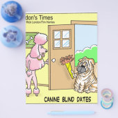 Canine Blind Dates Funny Dog Cartoon Geschenke & T Flyer (Einzeln)