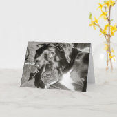 Canine Card Karte (Gelbe Blume)