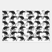 Canine Celebration Fun Kackend Hund Geschenkpapier Set (Vorderseite 3)