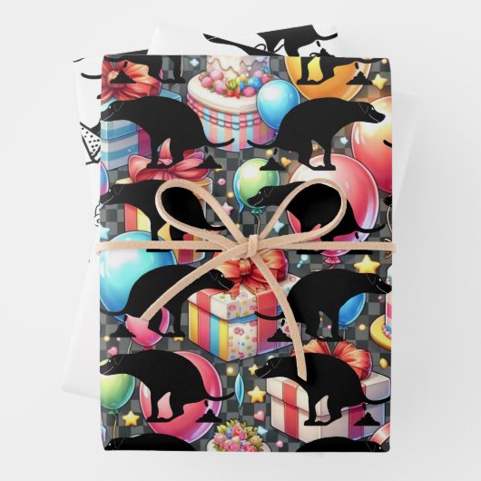 Canine Celebration Fun Kackend Hund Geschenkpapier Set (Beispiel)