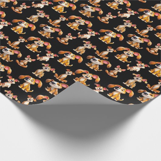 Canine Celebration Wrap 4 Geschenkpapier (Ecke)