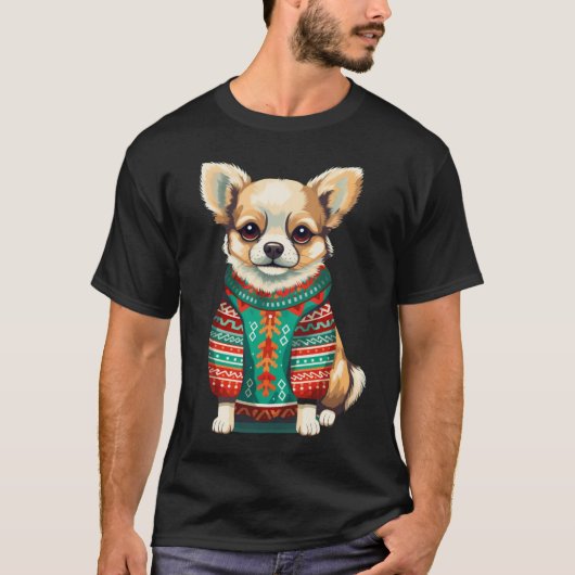 Canine Christmas Fashion Fun T-Shirt (Vorderseite)