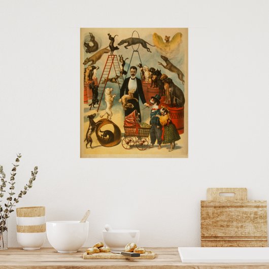 Canine Circus! - Theaterposter #2 Poster (Küche)