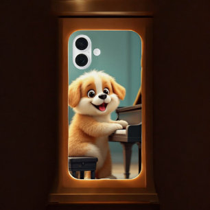 Canine Concerto: Piano Paws iPhone 16 Plus Hülle