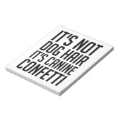 Canine Confetti Notizblock (Rotiert)