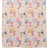 Canine Cuddle Duschvorhang (Vorderseite)