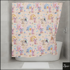 Canine Cuddle Duschvorhang