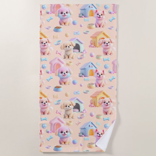 Canine Cuddle Strandtuch (Vorderseite)