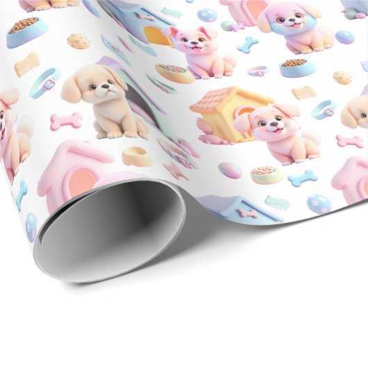 Canine Cuddle Wrap Geschenkpapier (Rolleneckpunkt)
