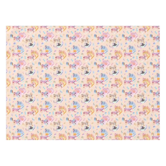 Canine Cuddle Wrap Tischdecke (Vorderseite (Horizontal))