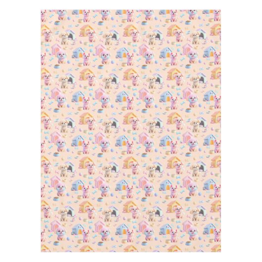 Canine Cuddle Wrap Tischdecke (Vorderseite)