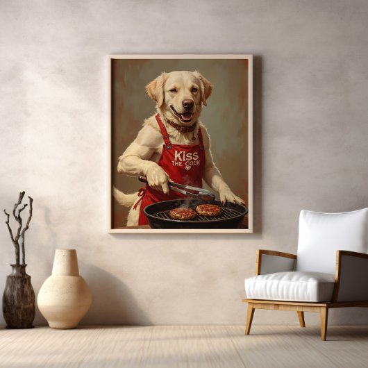 Canine GRILLEN King of Patties Poster