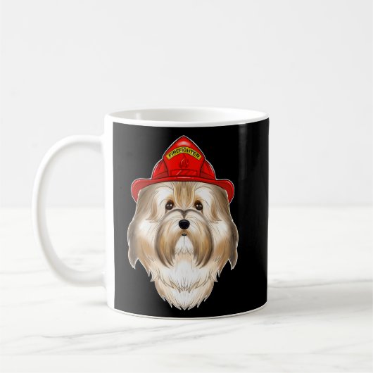 Canine Handler I Fireman Dog I Feuerwehrhavanes Kaffeetasse (Links)