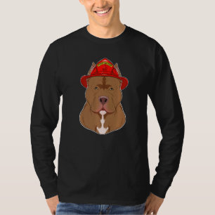 Canine Handler I Fireman Hund I Feuerwehrmann Pitb T-Shirt