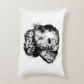Canine Head Sketch Dekokissen (Rückseite(Vertikal))