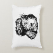 Canine Head Sketch Dekokissen (Vorderseite(Vertikal))