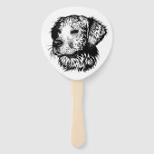 Canine Head Sketch Fächer (Rückseite)