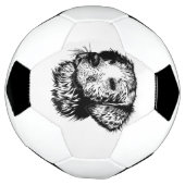 Canine Head Sketch Fußball (Gedreht)