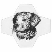 Canine Head Sketch Fußball (Flach)