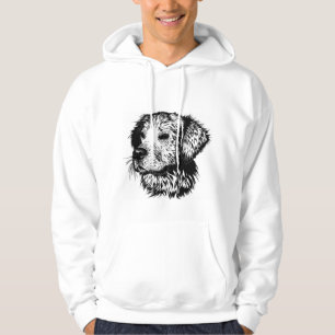 Canine Head Sketch Hoodie