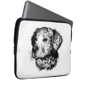 Canine Head Sketch Laptopschutzhülle (Vorne Rechts)