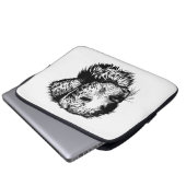 Canine Head Sketch Laptopschutzhülle (Vorne Knopf)