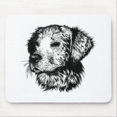 Canine Head Sketch Mousepad (Vorne)