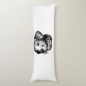 Canine Head Sketch Seitenschläferkissen (Vorderseite Vertikal)